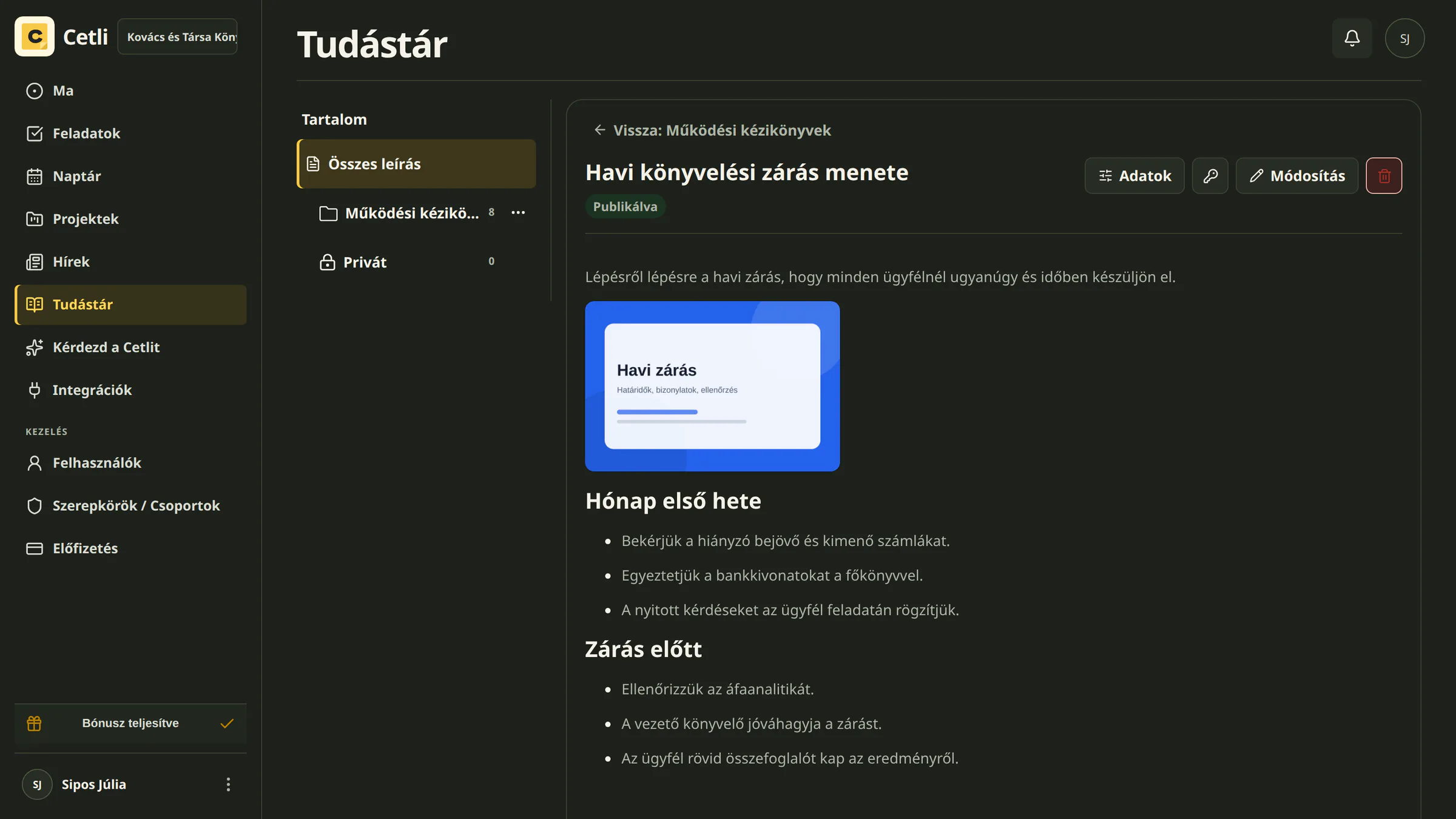 Valódi tudástári dokumentum a Cetliben, sötét témában