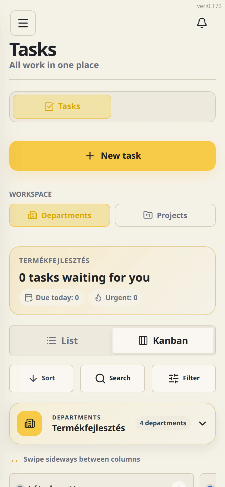 The real Cetli mobile task view