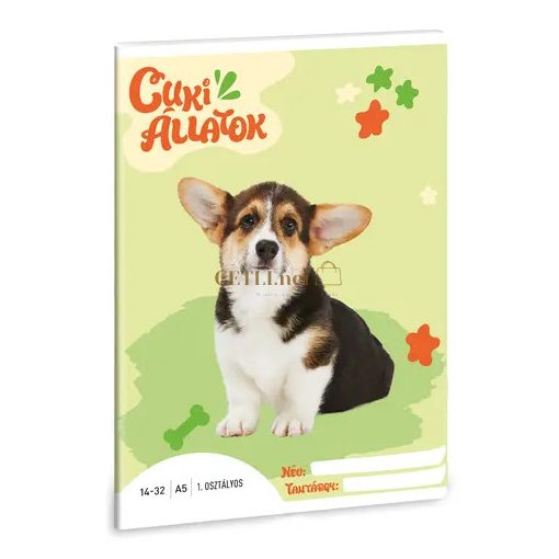 ARS UNA CUKI ÁLLATOK - WELSH CORGI A/5 1. OSZT. FÜZET 14-32