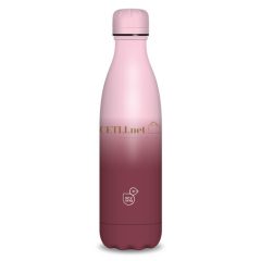 ARS UNA DUPLAFALÚ FÉMKULACS-500 ML - BURGUNDY-PINK