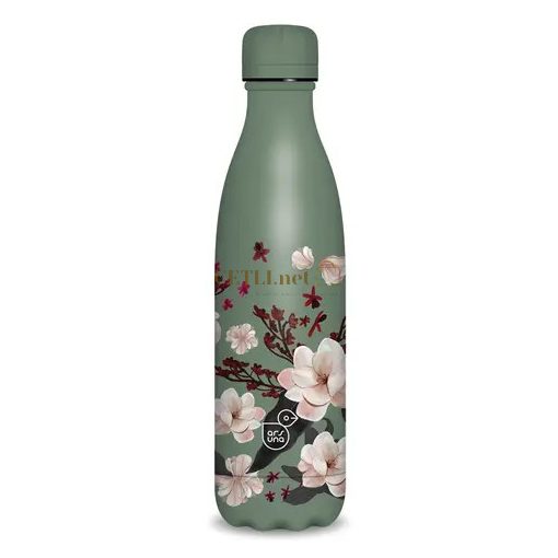 Ars Una duplafalú fémkulacs-500 ml - Flowery pink