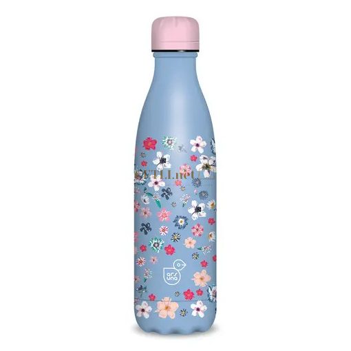 Ars Una duplafalú fémkulacs-500 ml - Pearl Blossom blue