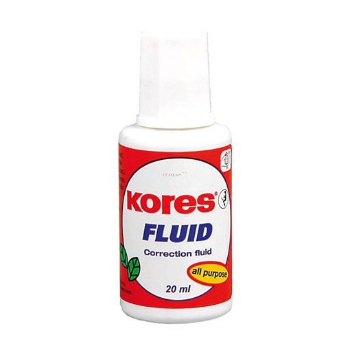 Hibajavító folyadék, oldószeres, 20 ml, KORES "Fluid"