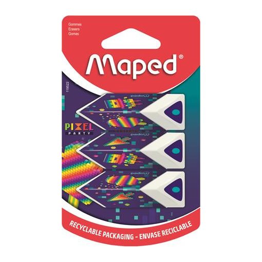 Radír, MAPED "Pixel Party Pyramid ", 3 darab