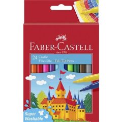   Filctoll készlet, FABER-CASTELL, 24 különböző szín "Castle"