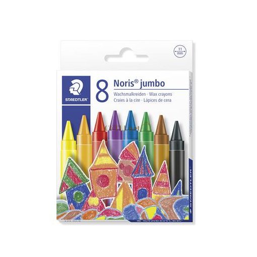 Zsírkréta, STAEDTLER "Noris Jumbo 229", 8 különböző szín